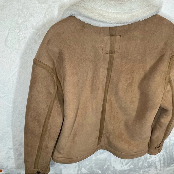 Blank NYC Snowed In Faux Fur Lined Jacket men’s small - Picture 4 of 14